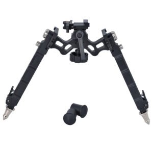 7.5-9.25 Inch Wide Stance Bi-pod Rubber Feet with Spike